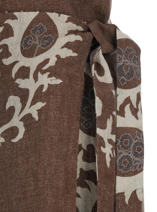 26SS 바잘 디럭스 미디 스커트 S12031300136 Brown - BAZAR DELUXE