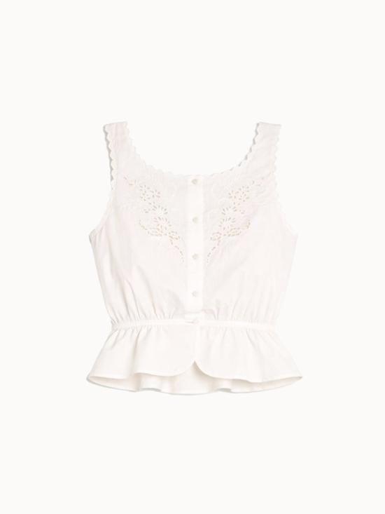  리던 민소매 티셔츠 Re/Done Jerry 탱크탑 빈티지 화이트