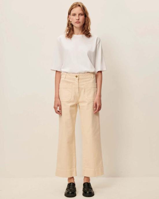  세순 데님 팬츠 Sessun Seakey O 데님 진 팬츠 Fleur De Sel