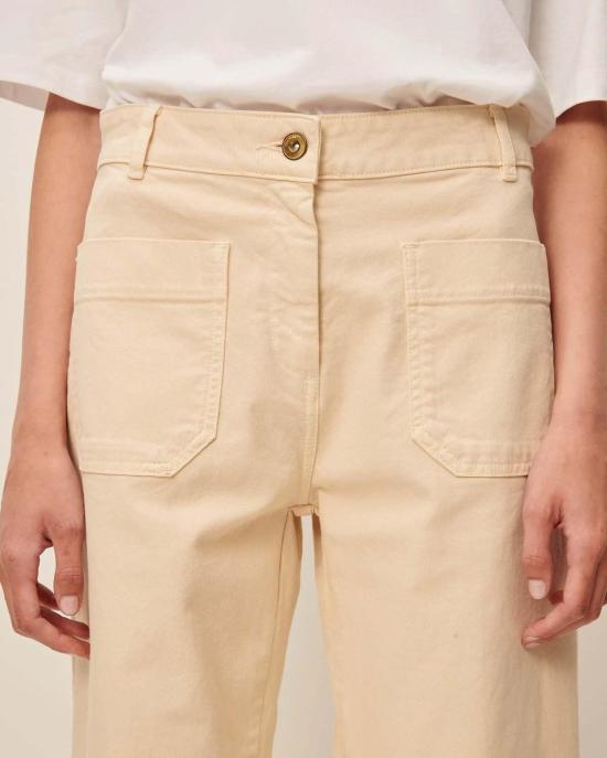  세순 데님 팬츠 Sessun Seakey O 데님 진 팬츠 Fleur De Sel - SESSUN