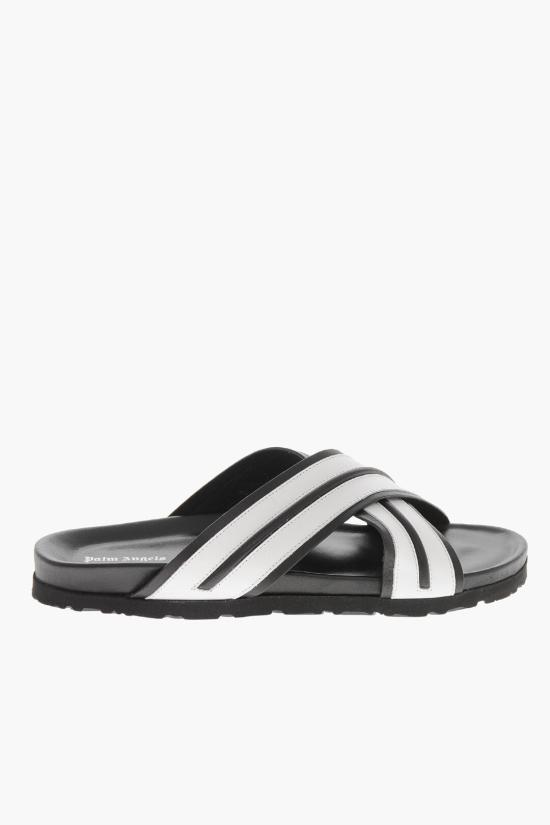  팜앤젤스 샌들 PMIC009S23LEA0011001 Black White - PALM ANGELS