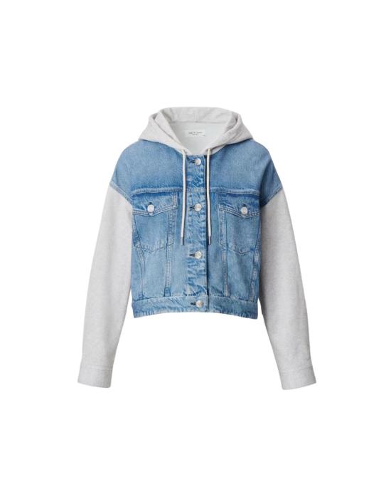  랙앤본 데님 자켓 Rag & Bone Miramar Combo Hooded Trucker Jacket Sport Combo