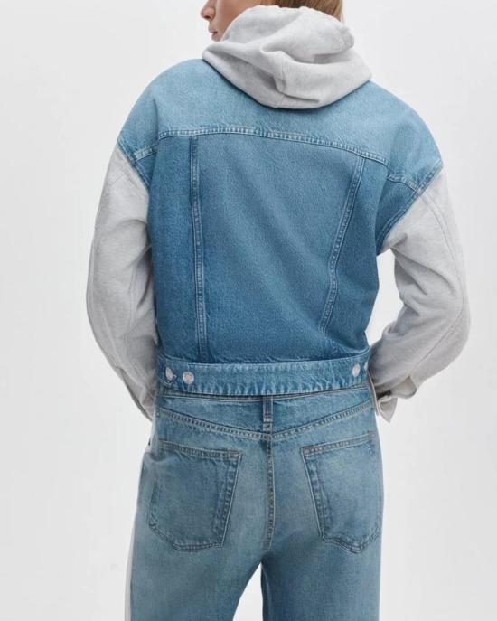  랙앤본 데님 자켓 Rag & Bone Miramar Combo Hooded Trucker Jacket Sport Combo - RAG & BONE