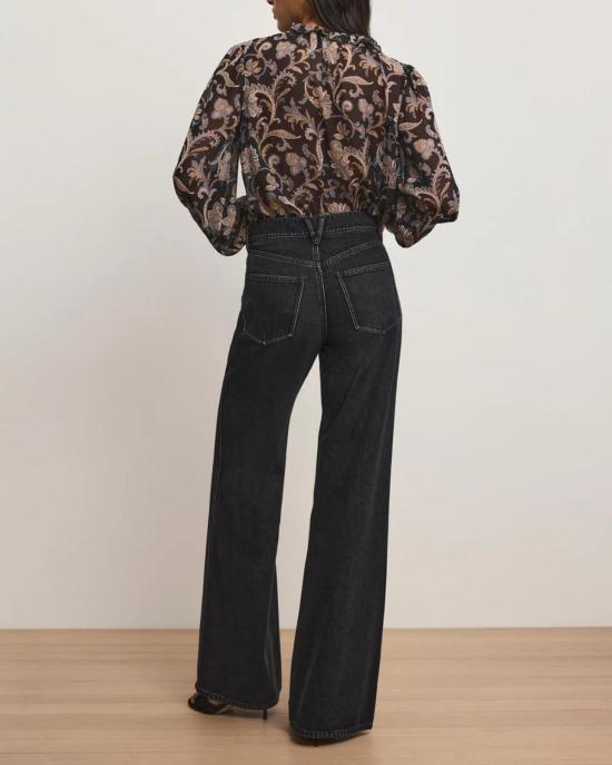  베로니카비어드 블라우스 베로니카 비어드 히코리  블랙 멀티 - VERONICA BEARD