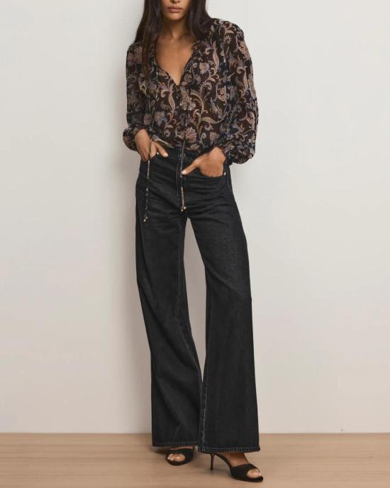  베로니카비어드 블라우스 베로니카 비어드 히코리  블랙 멀티 - VERONICA BEARD