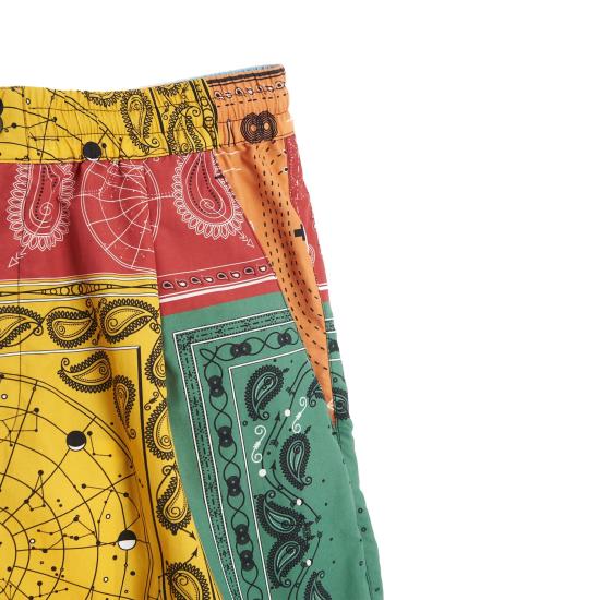  마르셀로 불론 숏팬츠 CMCB074S22FAB0012518 YELLOW - MARCELO BURLON