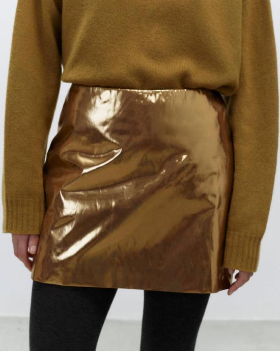  알리지 숏 스커트 알리시  골드