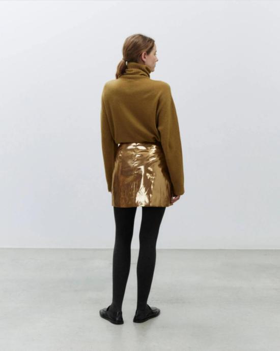  알리지 숏 스커트 알리시  골드 - ALYSI