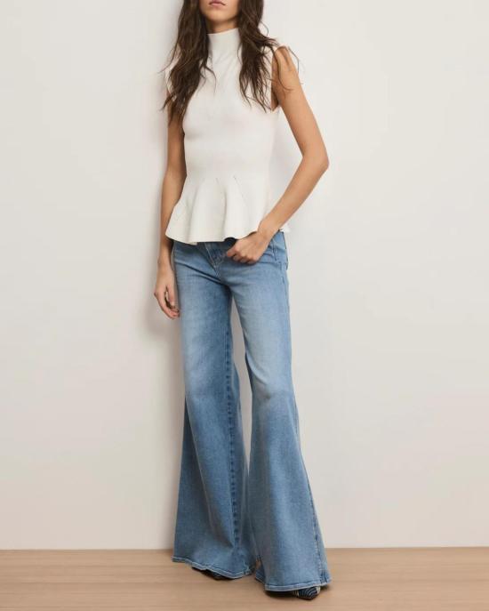  베로니카비어드 블라우스 베로니카 비어드 세라핀 니트 쉘 탑 오프 화이트 - VERONICA BEARD