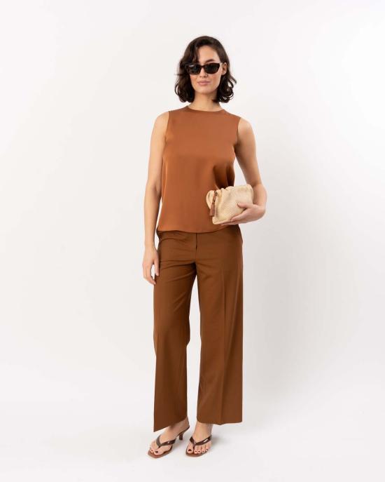  띠어리 스트레이트 팬츠 시어리 스트레이트 클래식 팬츠 다크 코냑 - THEORY