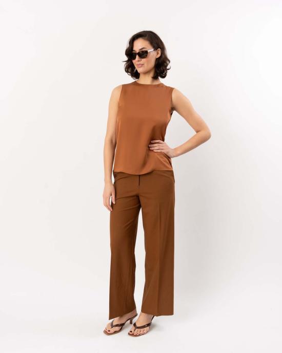  띠어리 스트레이트 팬츠 시어리 스트레이트 클래식 팬츠 다크 코냑 - THEORY