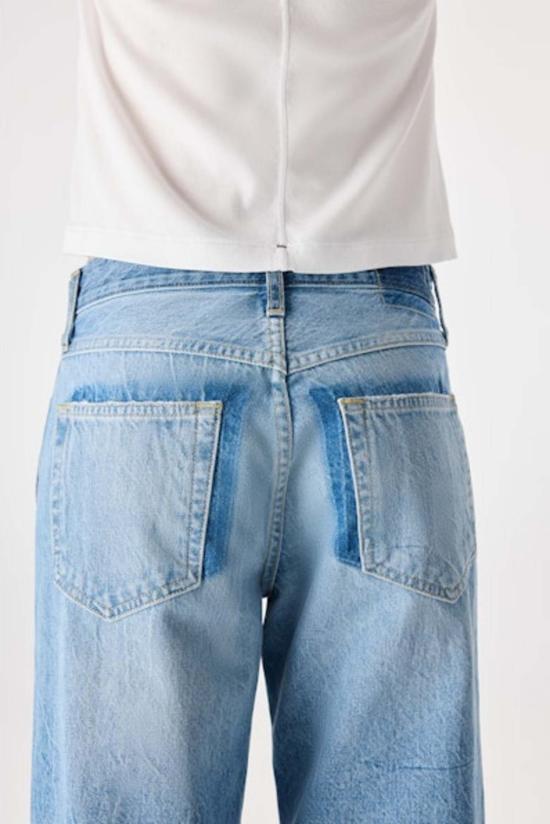  아모 데님 데님 팬츠 빌리 스트레이트 레그 진 섀도우 - AMO DENIM