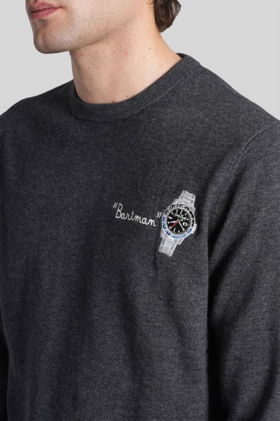 25FW 세인트바쓰 긴팔 티셔츠 HER002403128I Black - MC2 SAINT BARTH