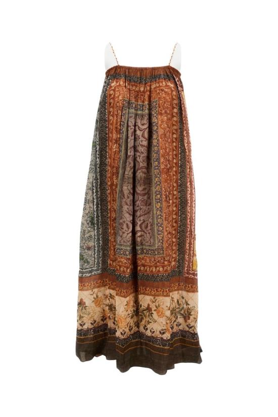 26SS Into The East 롱 스커트 E1DGSS005NCC21DSKALEIDOSCOPE Multicolor