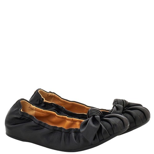 26SS 살바토레 페라가모 플랫 슈즈 01L120001 Black - SALVATORE FERRAGAMO