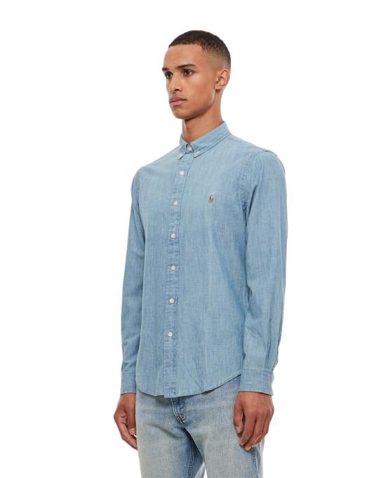  폴로 랄프로렌 클래식 플리스 후드 집업 710548538001CHAMBRAY Blue - POLO RALPH LAUREN