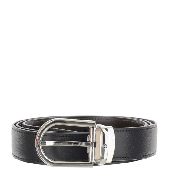 26SS 몽블랑 가죽 벨트 222371BLACK EBONY Grey