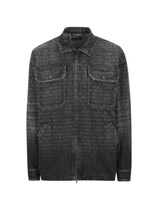 26SS 발렌시아가 긴팔 셔츠 856919TTWA51269 Black