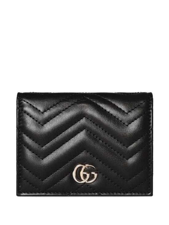 26SS 구찌 GG 마몽 마틀라세 카드 케이스 466492AAET81000 Black