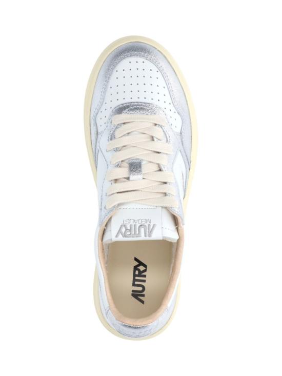 26SS 오트리 메달리스트 로우 레더 스니커즈 AULWWB18 White - AUTRY