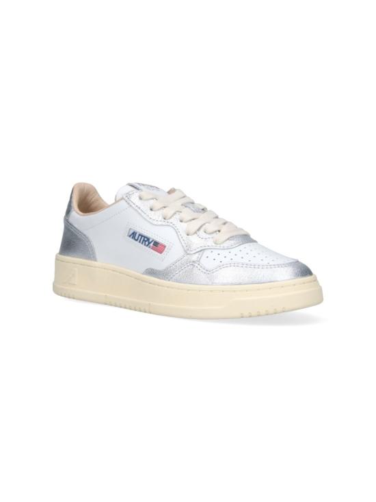 26SS 오트리 메달리스트 로우 레더 스니커즈 AULWWB18 White - AUTRY