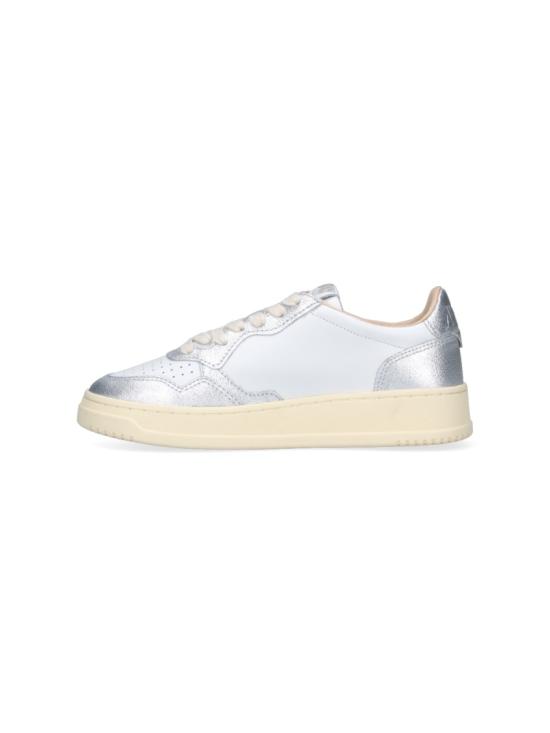 26SS 오트리 메달리스트 로우 레더 스니커즈 AULWWB18 White - AUTRY