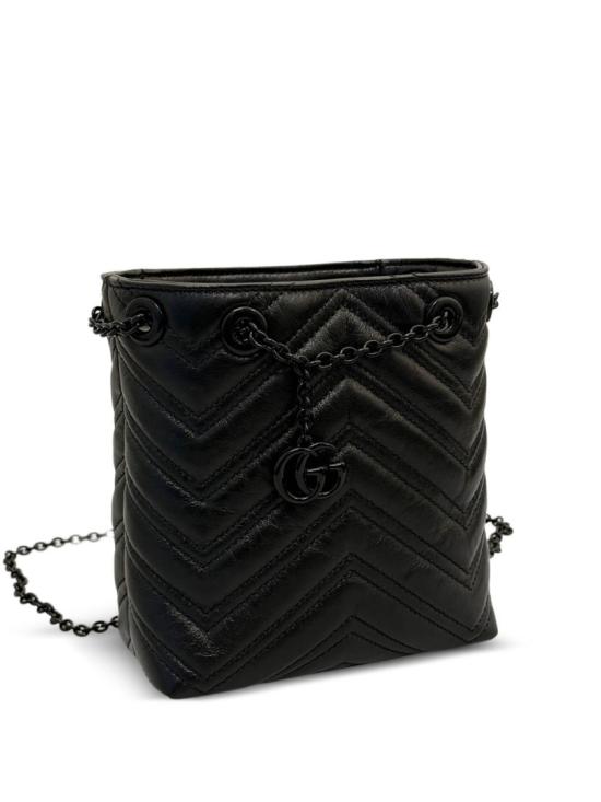 26SS 구찌 GG 마몽 나노 버킷백 856404AAFS11000 Black