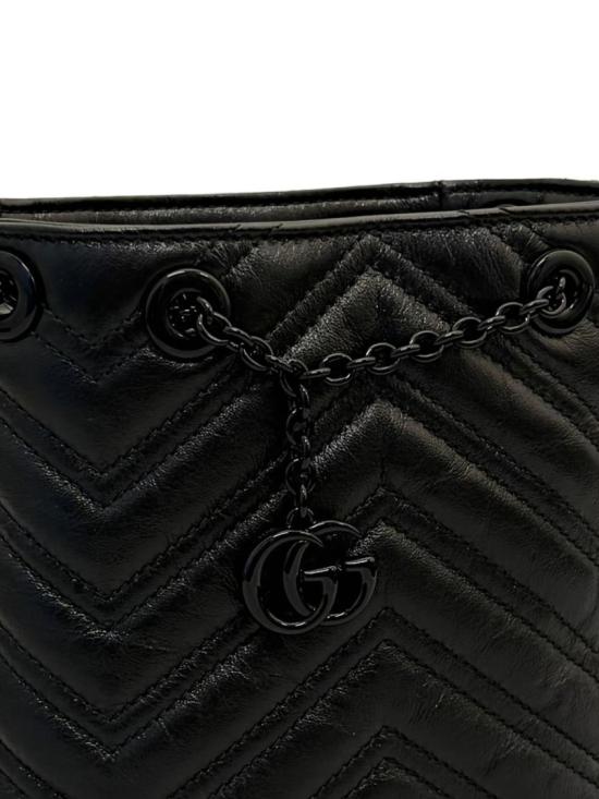 26SS 구찌 GG 마몽 나노 버킷백 856404AAFS11000 Black - GUCCI