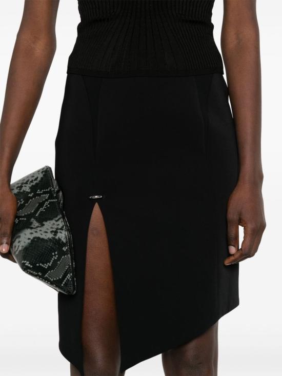  뮈글러 미디 스커트 25P1JU0566470 1999 Black - MUGLER