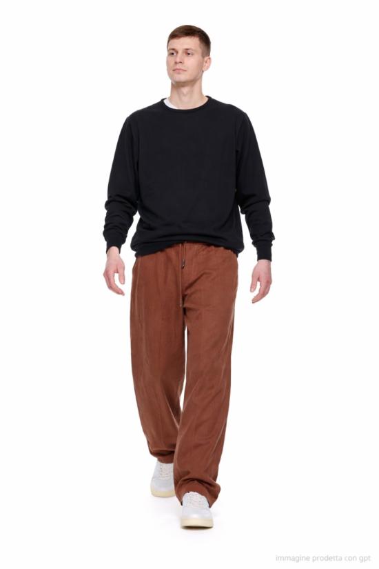 25FW 코스투메인 스트레이트 팬츠 PAJAMA Brown - COSTUMEIN