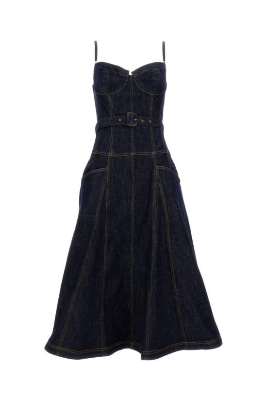 26SS 셀프 포트레이트 롱 원피스 RS26815MABLBLUE Blue