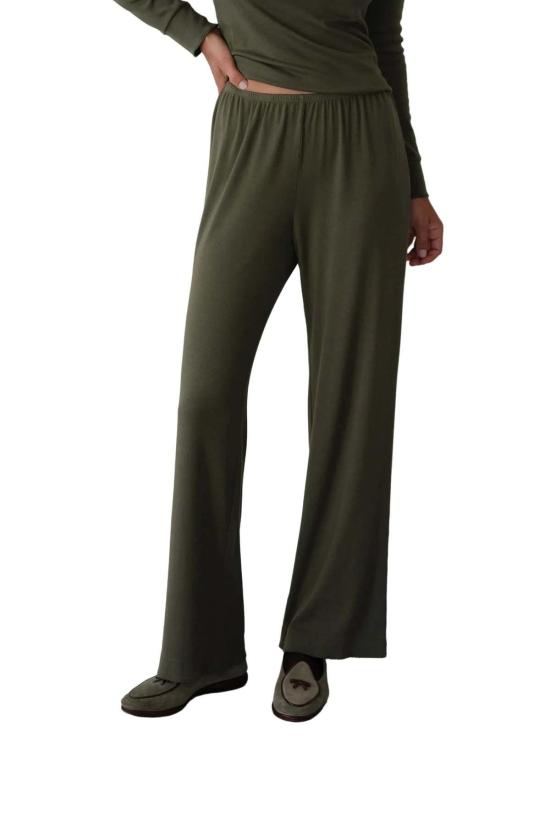  도니 크롭 팬츠 . 베이비립 가리비팬츠 오레가노