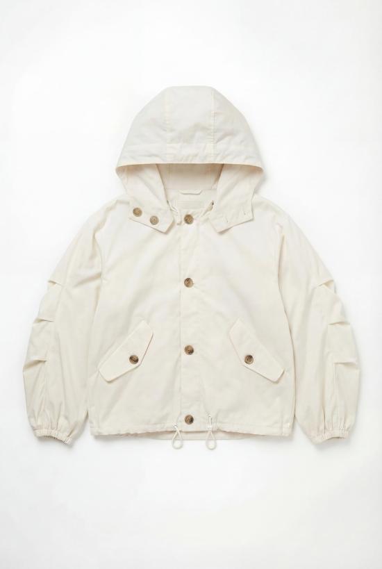  조르지오 브라토 자켓 후드 재킷 화이트문