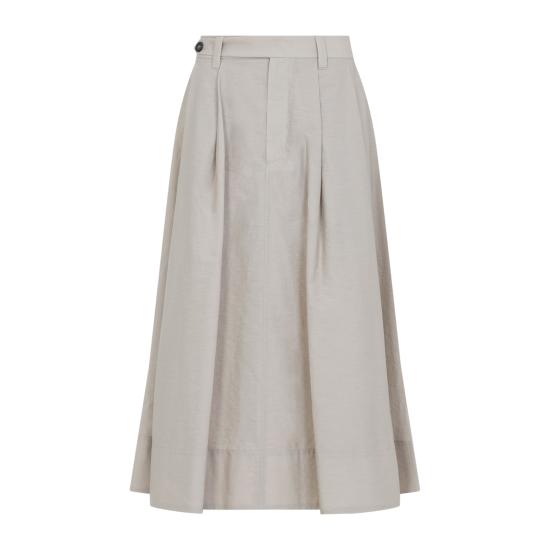 26SS 브루넬로 쿠치넬리 미디 스커트 M0F79G3951 C9195 SANDSHELL - BRUNELLO CUCINELLI