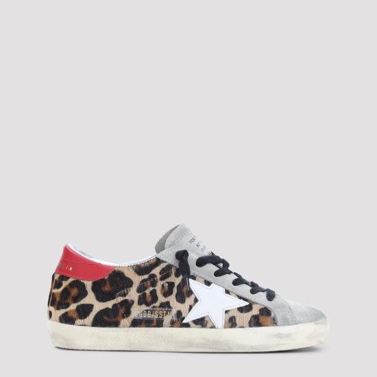26SS 골든구스 SUPER STAR 슈퍼 스타 클래식 스니커즈 GWF00101 F008103 15868 LEOPARD WHITE RED