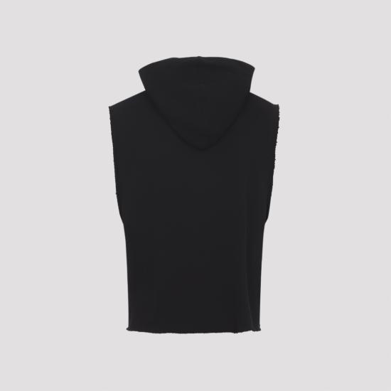 26SS 릭 오웬스 후드 티셔츠 RU01F2153JNT 09 BLACK - RICK OWENS