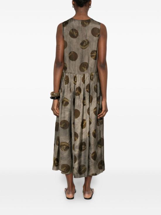 26SS 우마 왕 롱 원피스 UP5006 UW086 Grey - UMA WANG