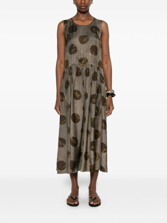 26SS 우마 왕 롱 원피스 UP5006 UW086 Grey - UMA WANG