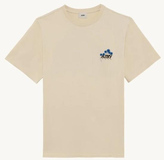 25SS 오트리 반팔 티셔츠 TSPW 88CS COTTON CREAM