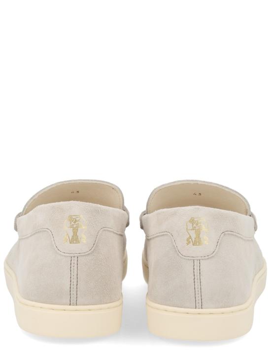 26SS 브루넬로 쿠치넬리 스웨이드 로퍼 스니커즈 MZUSOLP312C4269 GREY DOM - BRUNELLO CUCINELLI