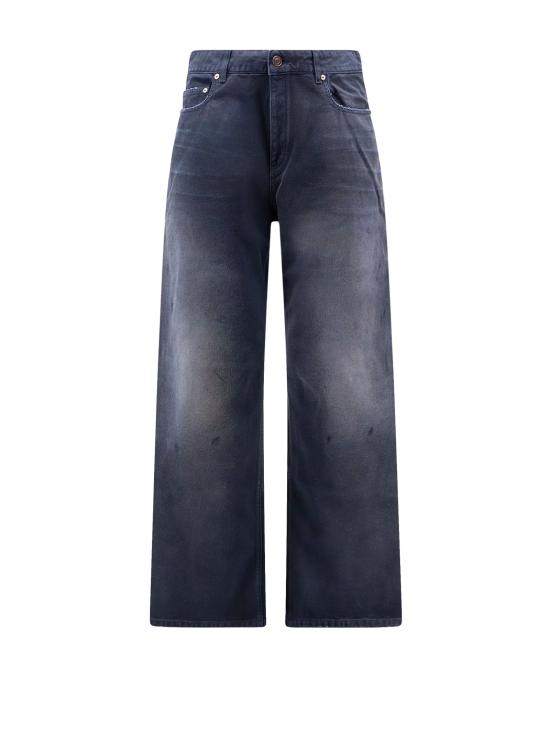 26SS 발렌시아가 데님 팬츠 857194 TTW648074 NAVY DIRTY DARK BLUE