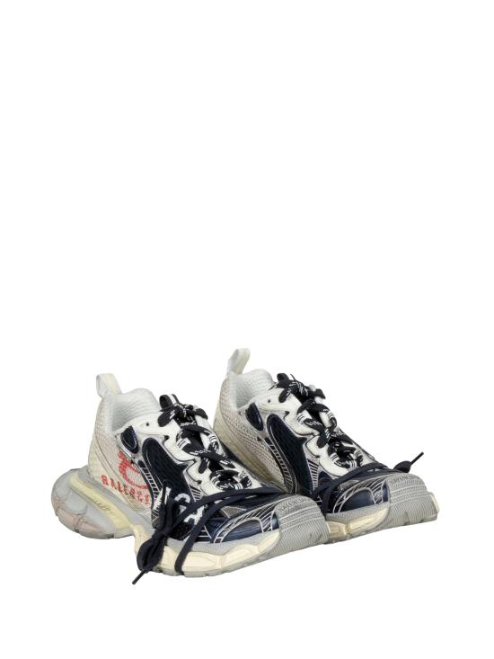 26SS 발렌시아가 3xl 스플릿 로고 스니커즈 840090 W3XSG9161 EGGSHELL RED NAVY - BALENCIAGA