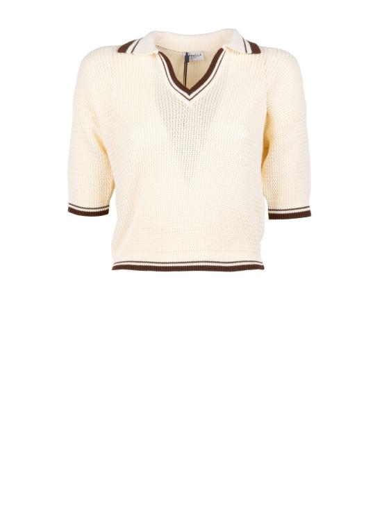 26SS 마렐라 폴로 티셔츠 2613361044200 LEMBI006 CREMA MARRONE