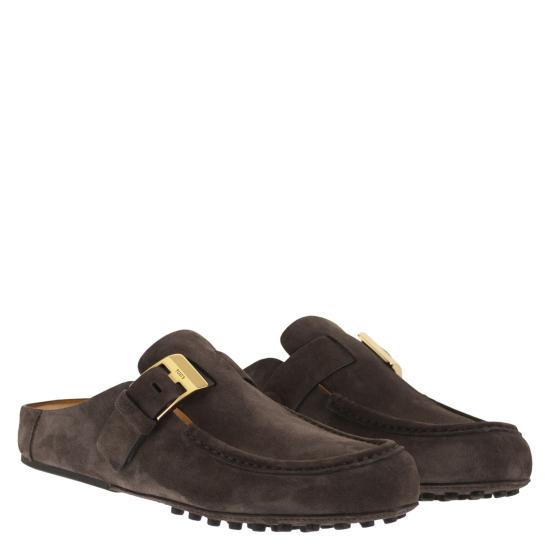 26SS 토즈 뮬/슬리퍼 XXW58L0JZ00RE0 DARK BROWN - TODS