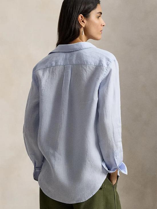 26SS 폴로 랄프로렌 포니 자수 리넨 셔츠 (211970730009) 211970730 503 CELESTE - POLO RALPH LAUREN