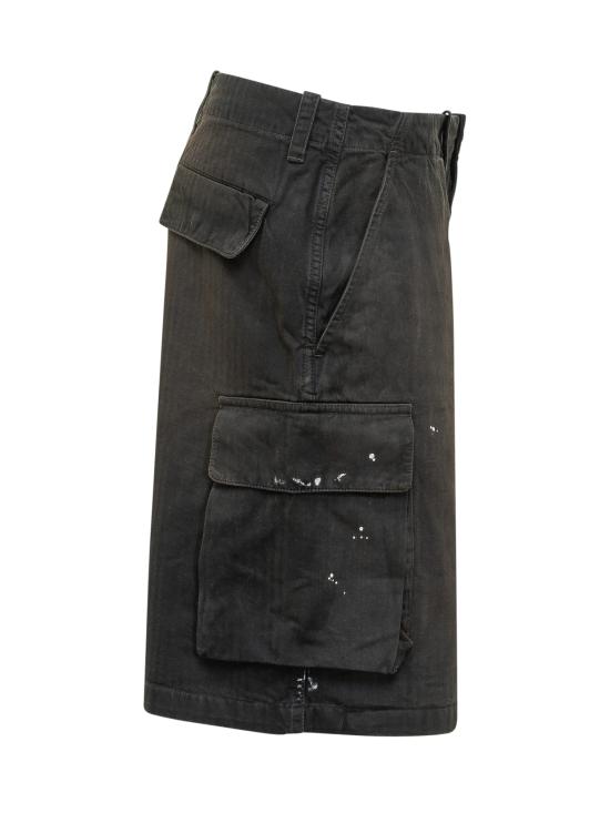 26SS 아워레가시 마운트 쇼츠 네뷸라 워시 정글 헤링본 M2264MSJH NEBULA WASH - OUR LEGACY