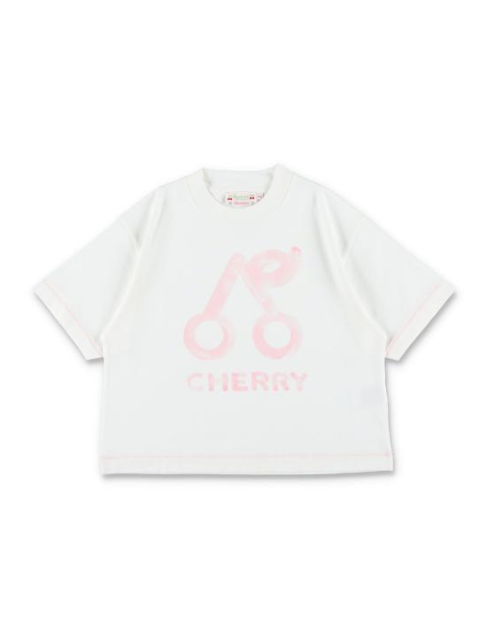 26SS [키즈] 봉쁘앙 티셔츠 S06GTSK00017 102 MILK WHITE