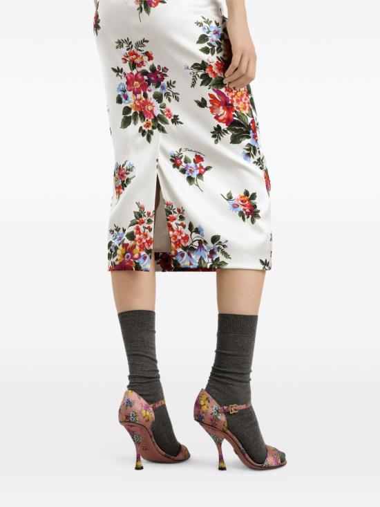 26SS 돌체앤가바나 미디 원피스 F612VT FSICEHA5ZO White - DOLCE & GABBANA