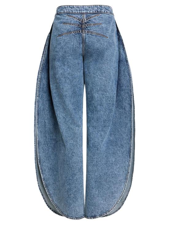 26SS 알라이아 페탈 데님 팬츠 AA9P0253T535C 524 Denim - ALAIA
