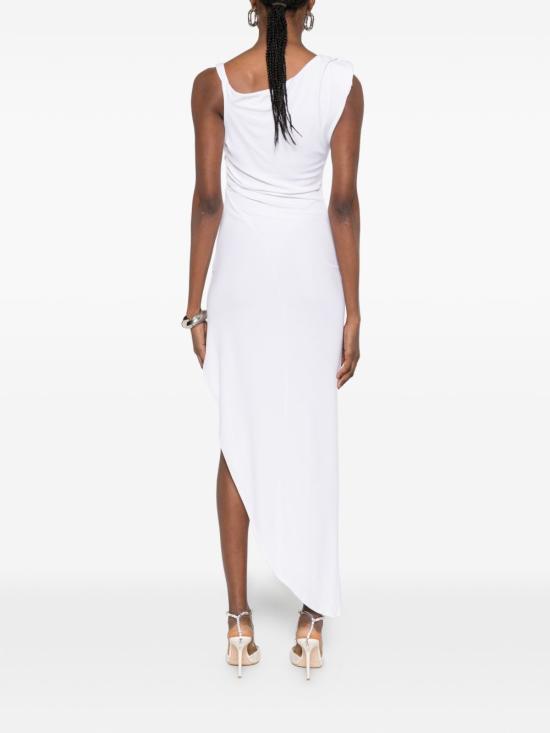 26SS 엘리자베타프랜치 미디 원피스 AB90661E2 360 White - ELISABETTA FRANCHI